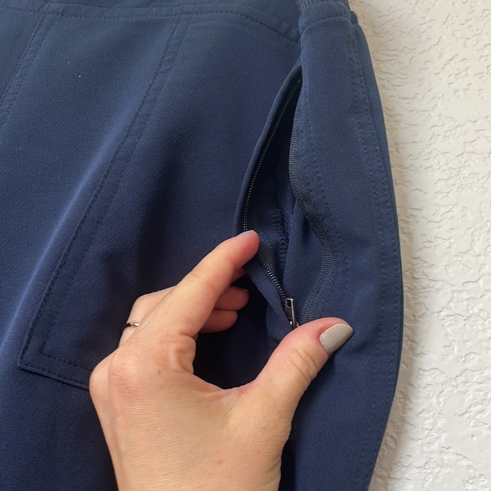 32 Degrees Cropped Ankle Pant Athletic Navy Blue size Large - Picture 7 of 14